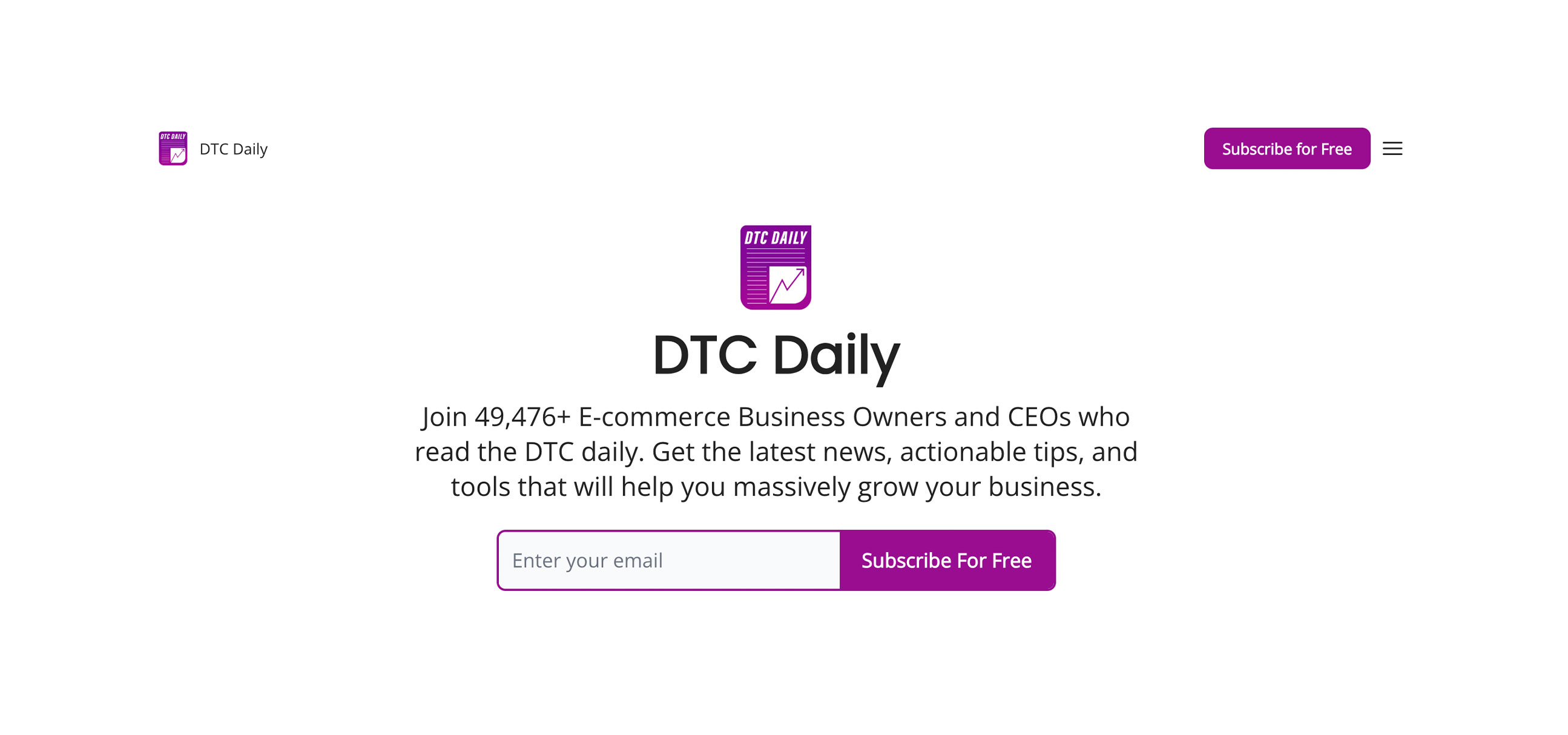 DTC Newsletter