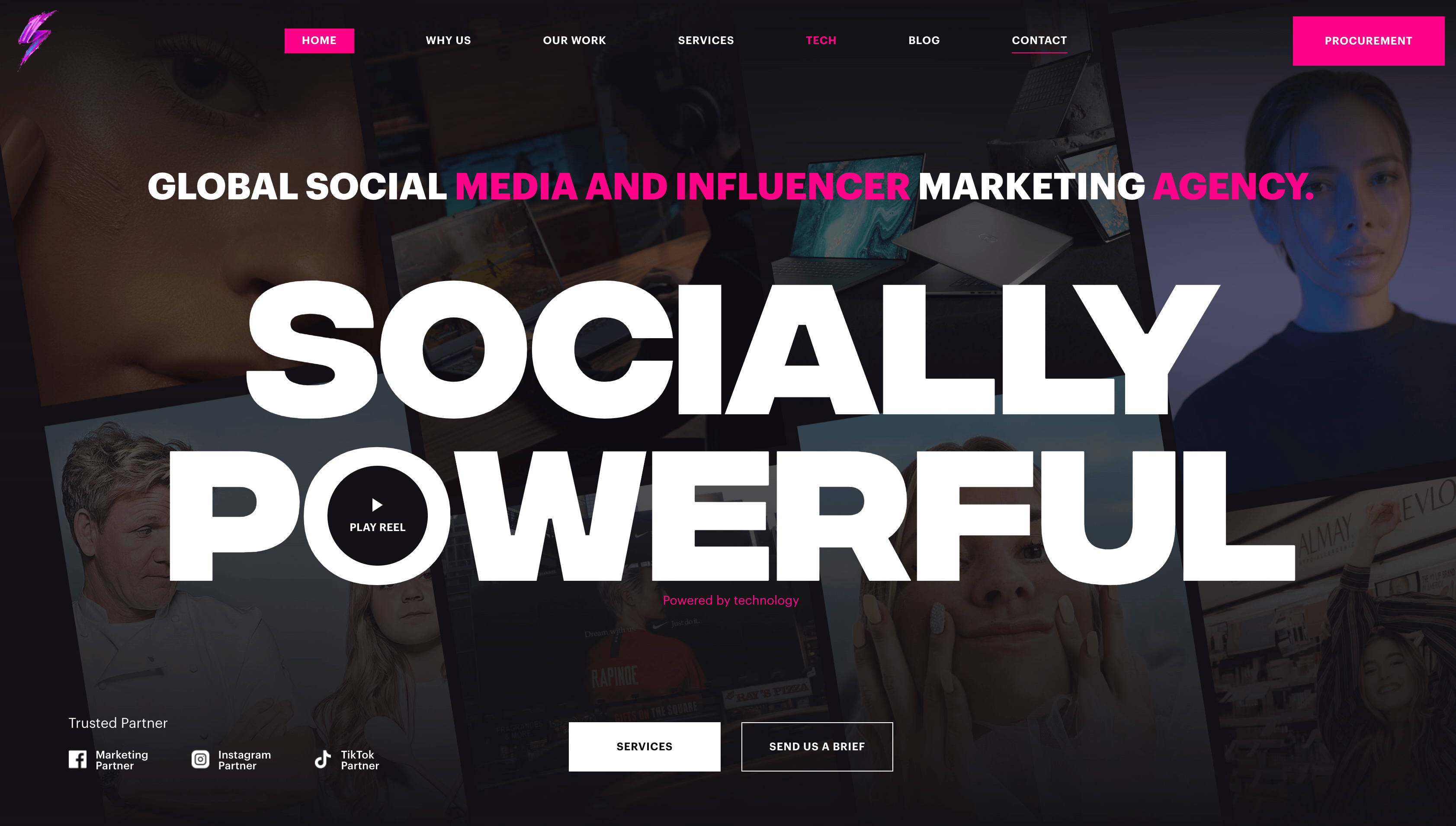 Socially Powerful Social Agency website