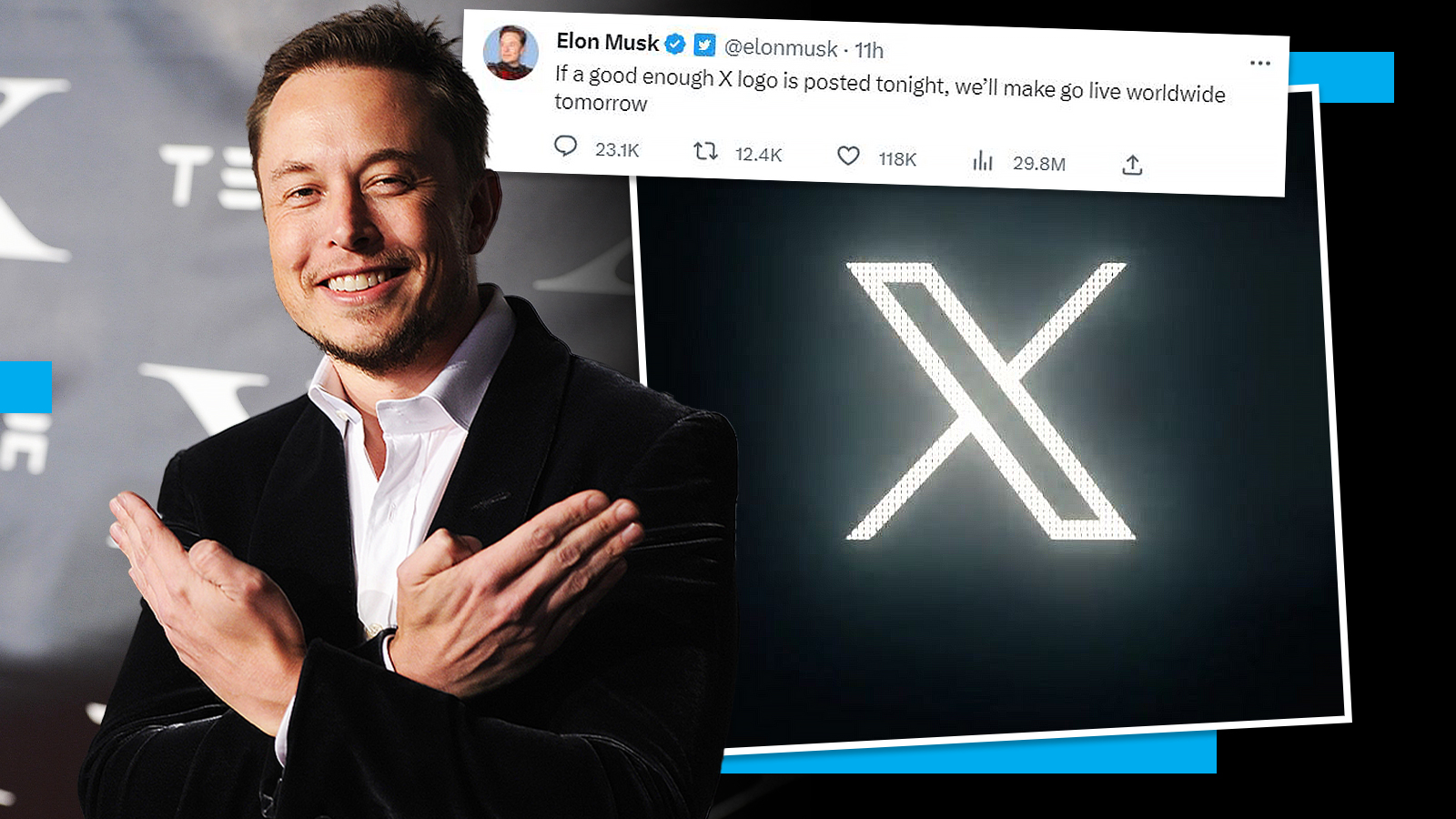 Elon Musk & X / Twitter Logo